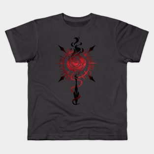 Rose Red Inferno Kids T-Shirt